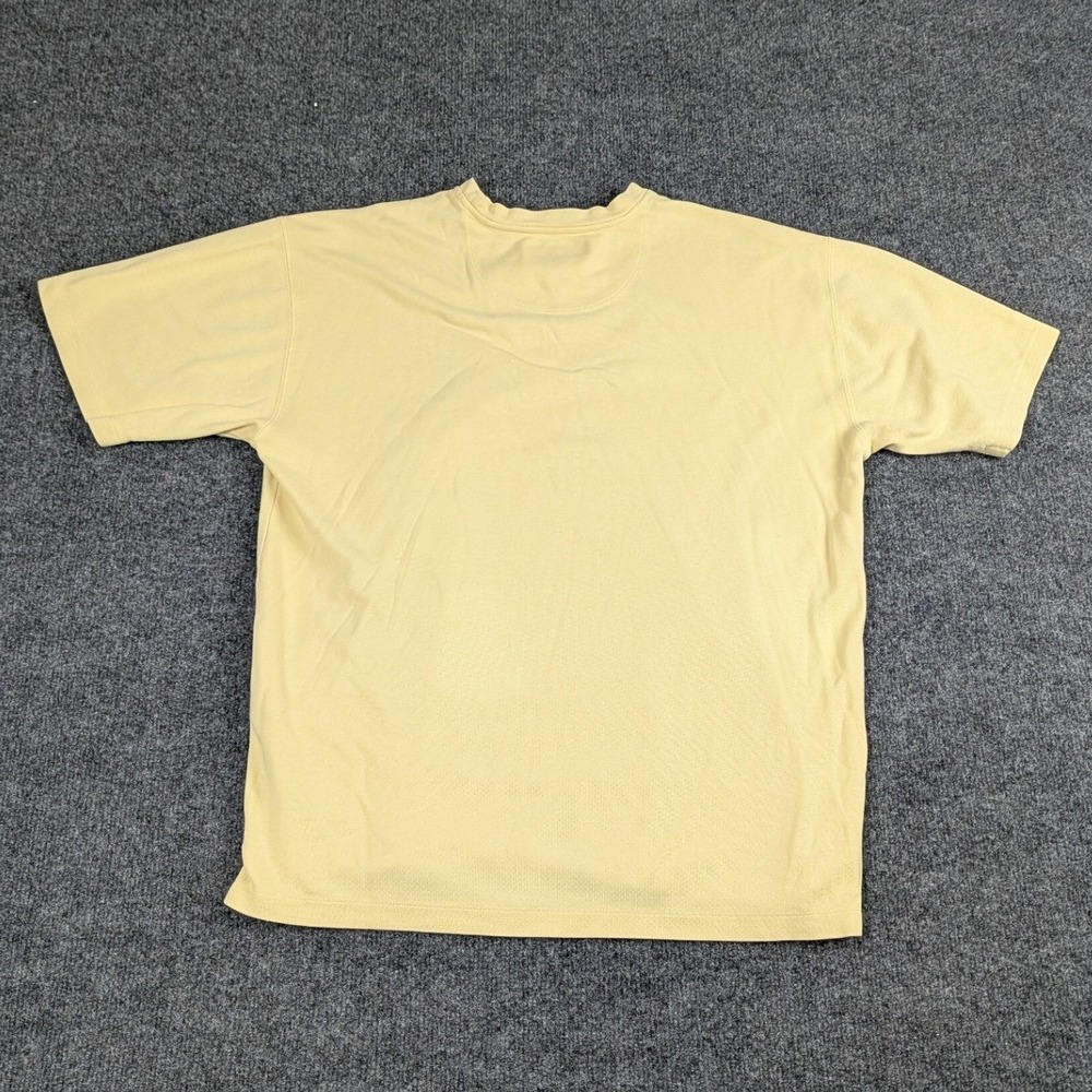 Tommy Bahama Mens T-Shirt M Yellow Silk Cotton Blend Pique Short Sleeve Tee - Picture 4 of 14
